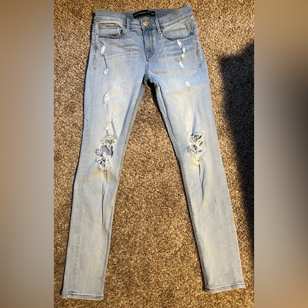 Express Light Blue Women’s Skinny Stretch Legging Jeans - Size 4R
